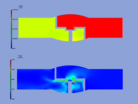 阀体内流场计算